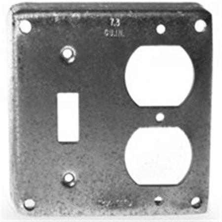 BOOMBOX Electrical Box Cover, Square Box, Square, Toggle & Duplex BO914445